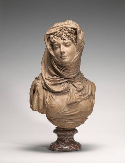 Fantasy Bust of a Veiled Woman (Marguerite Bellanger?)