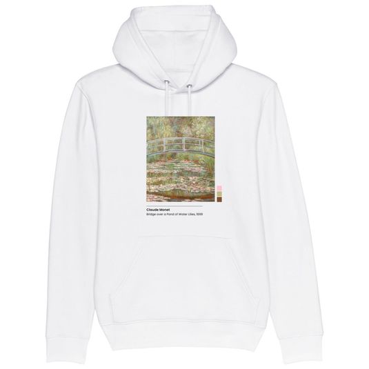 Bridge over a Pond of Water Lilies, Monet, Unisex Pullover Hoodie Smartify