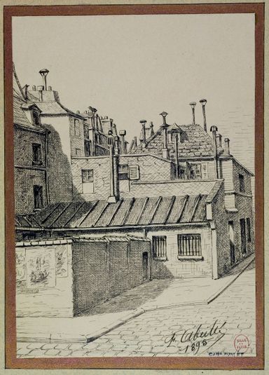 Asile de vieillards fondé par sœur Rosalie, au coin de la rue de l'Épée de Bois et rue Monge, 1895