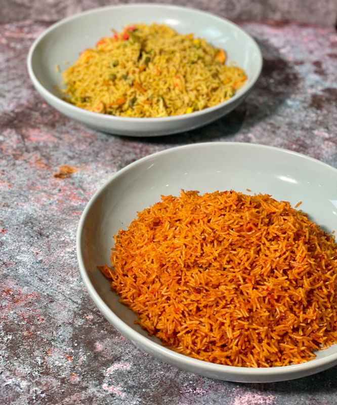 Fried Rice and Jollof from Angry Black Kitchen