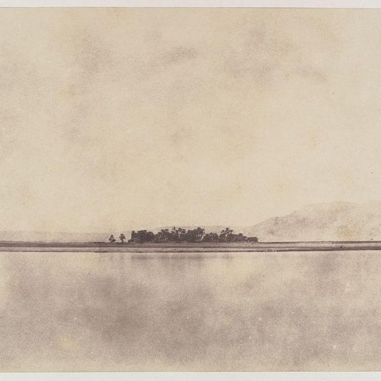 [The Nile in front of the Theban Hills]