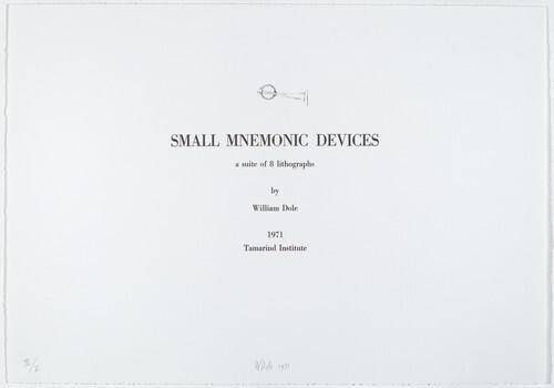 Title Page for "Small Mnemonic Devices"