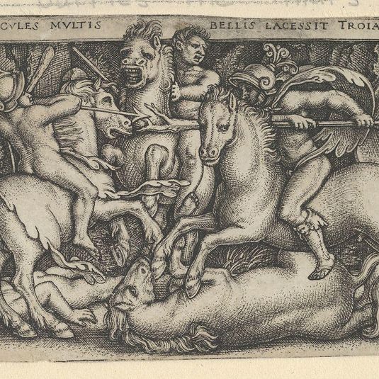 Hercules Fighting Against the Trojans from The Labors of Hercules