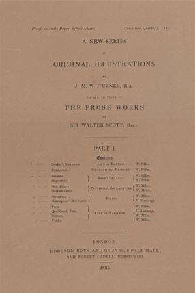 Front Wrapper for the Prose Works of Sir Walter Scott, Part One (two copies)