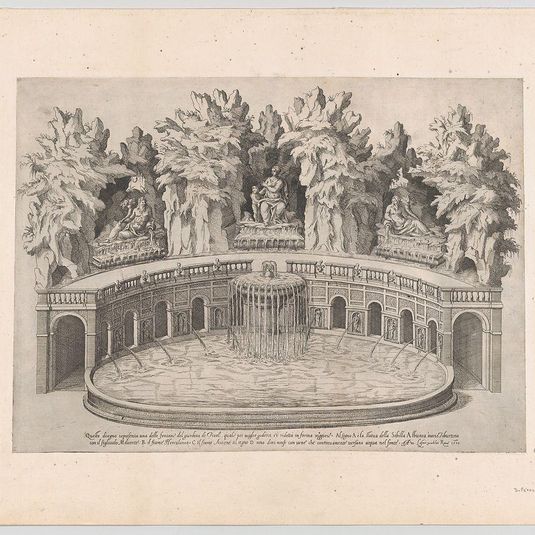 Speculum Romanae Magnificentiae: Fountain and Gardens of the Villa d'Este at Tivoli