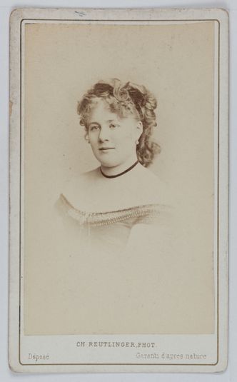 Portrait de Mélanie Reboux (1836-1876), soprano belge.