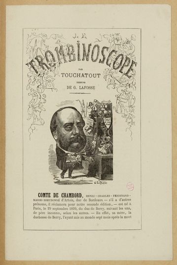 Couverture du Trombinoscope par Touchatout sur le comte de Chambord