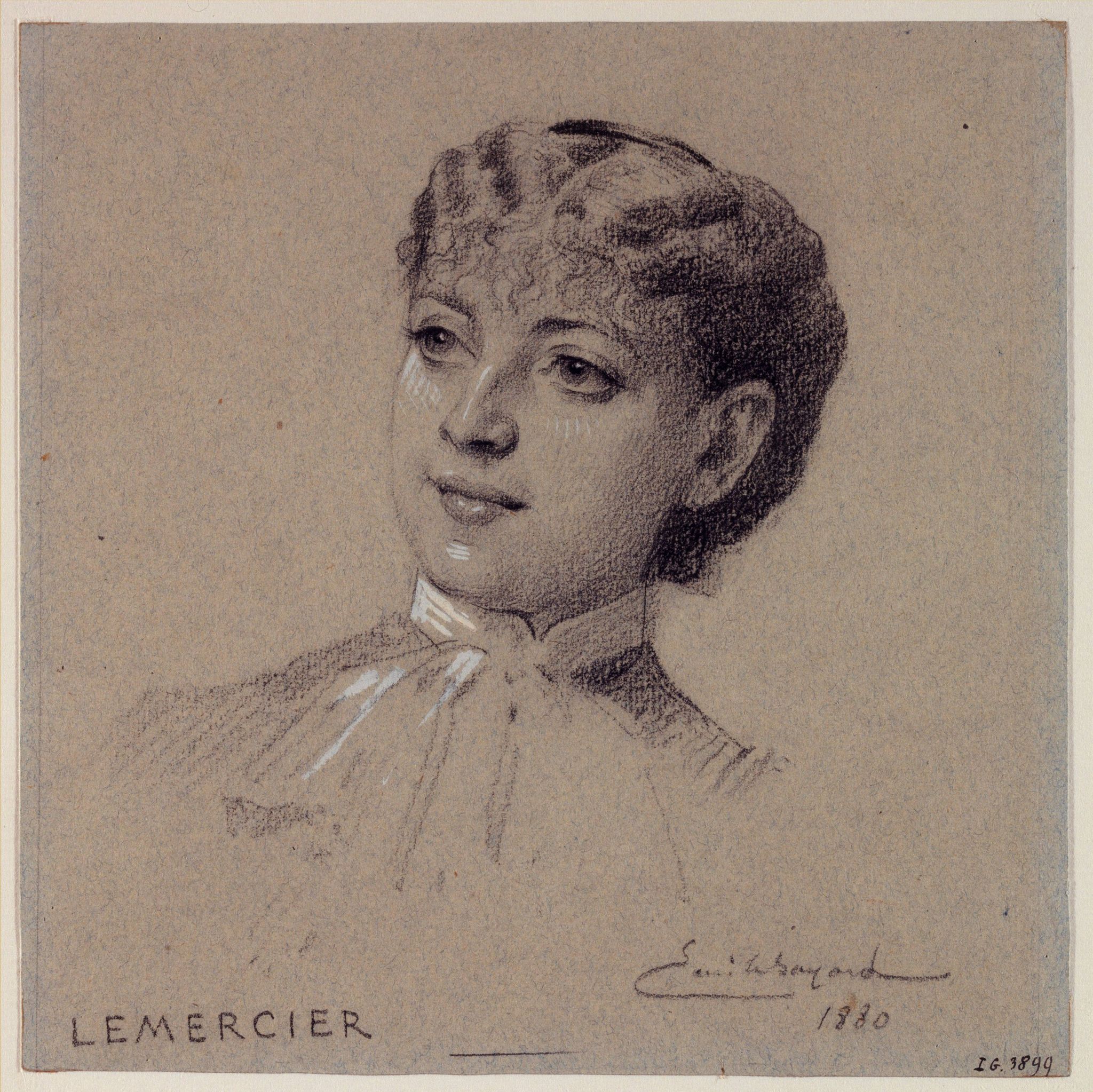 Portrait de Madame Lemercier, actrice du Palais Royal.