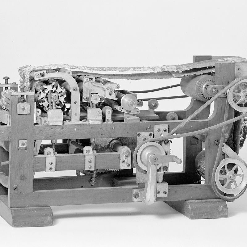 Patent Model of a Copper Plate Press
