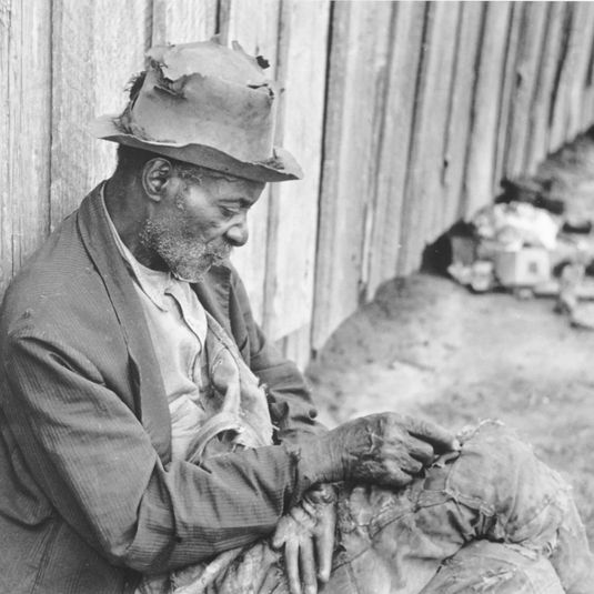 "The Whittler," an old Negro man (ex-slave) Camden, Alabama