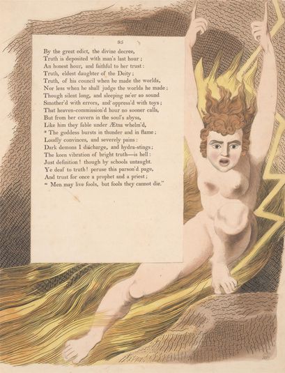 Young's Night Thoughts, Page 95, "The Goddess Bursts in Thunder and in Flame"