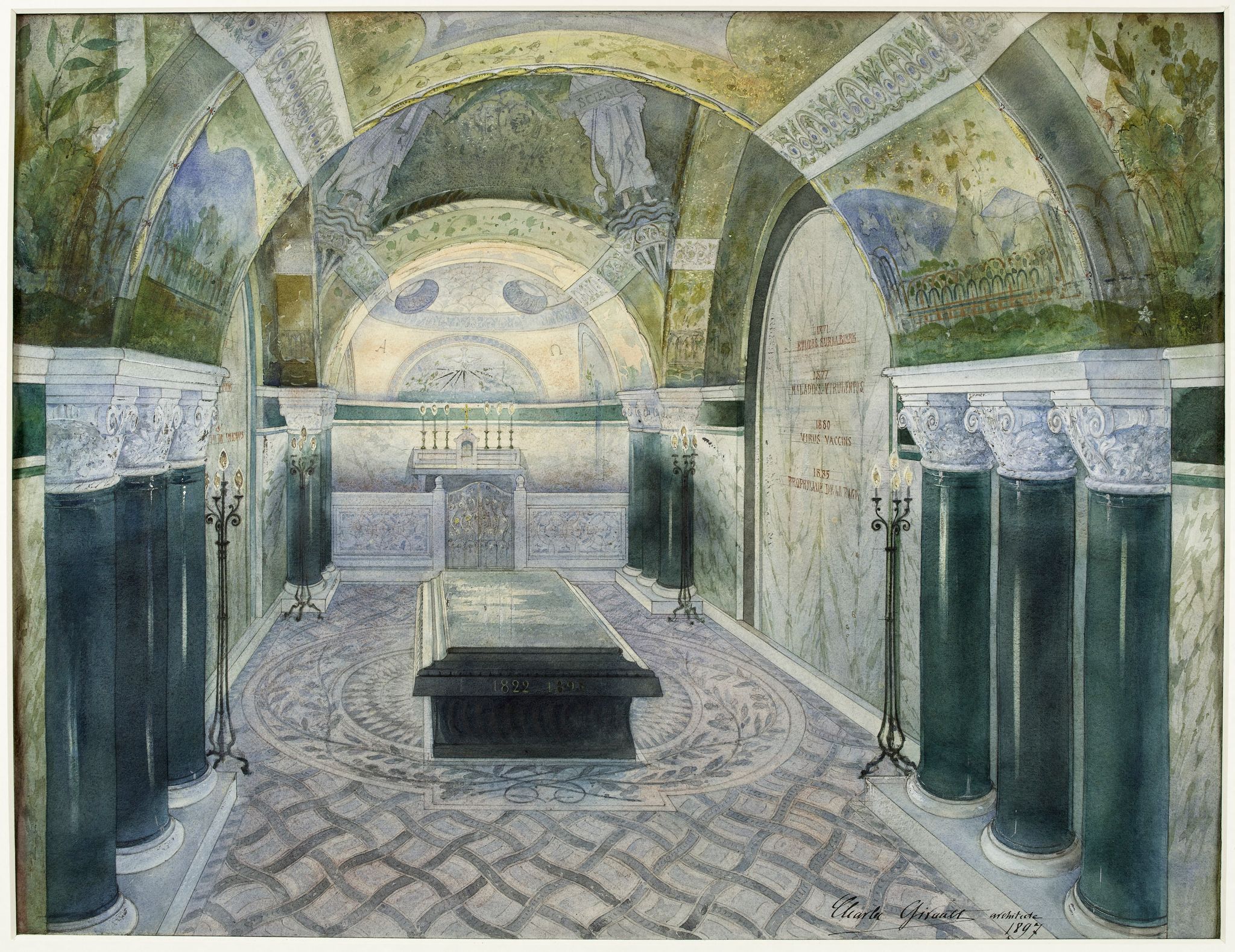 Crypte du tombeau de Louis Pasteur à l'Institut Pasteur