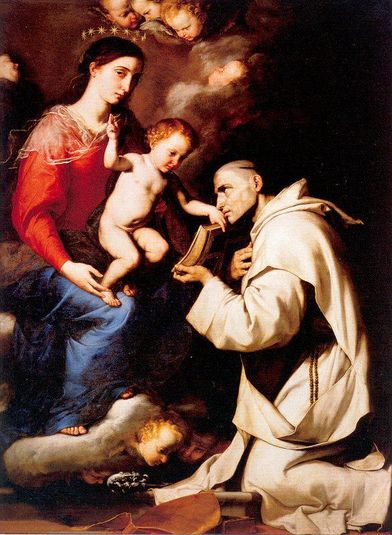 Madonna mit Kind und dem heiligen Bruno