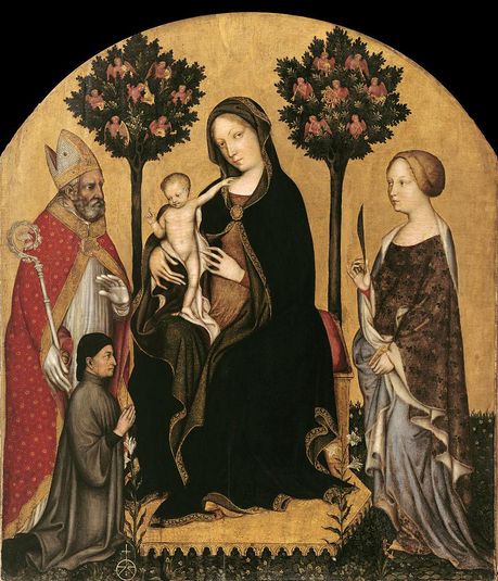 Madonna and Child with Two Saints and a Donor