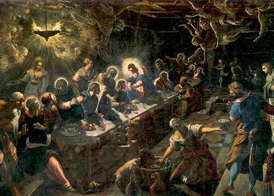 La Última Cena (Tintoretto, San Giorgio Maggiore)