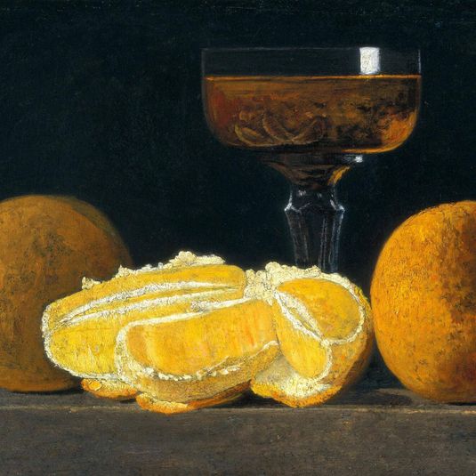 Still Life with Oranges and Goblet of Wine