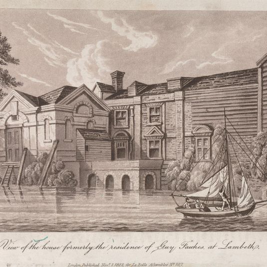 View of the House formetly the Residence of Guy Fawkes at Lambeth