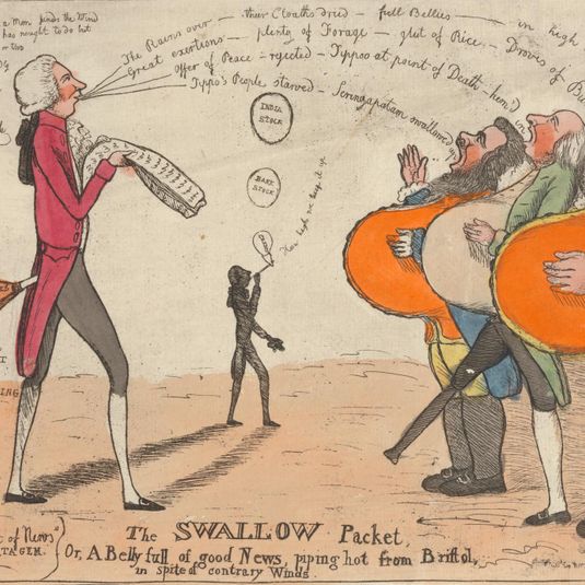 The Swallow Packet, Or, A Belly full of good News, piping hot from Bristol, in spite of contrary Winds
