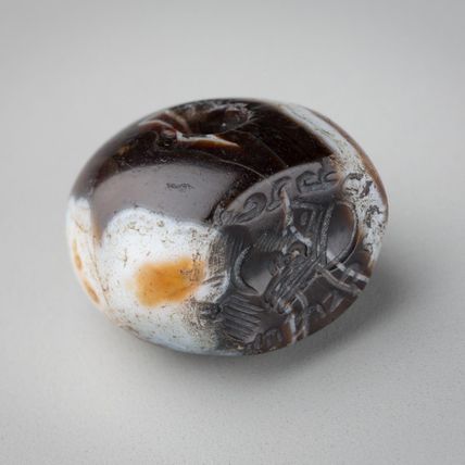 Seal Ring with Bearded Man and Modern Impression