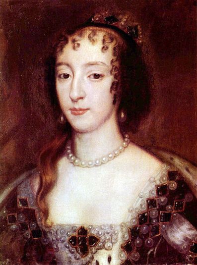 Deutsch Porträt der Henriette von Frankreich (1609-1669) Königin von England