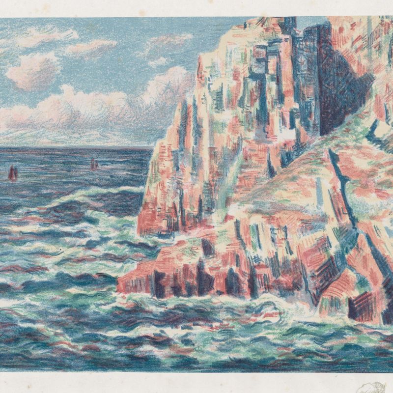The Sea at Camaret, The Red Rocks