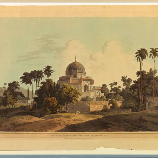 Mausoleum of Kausim Solemanee, at Chunar Gur, from "Oriental Scenery: Twenty Four Views in Hindoostan"