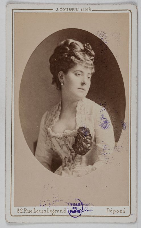 Portrait de Delphine de Lissy ou Lizy, (actrice)
