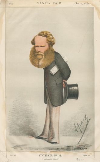 Politicians - Vanity Fair - 'A philosophic liberal'. Mr. M.E. Grant-Duff. October 2, 1869