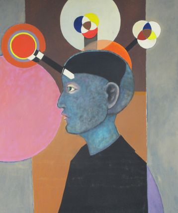 Untitled (Man with Circles)