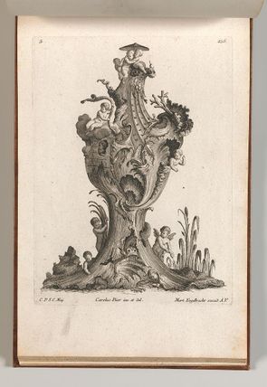Design for a large Vase representing 'Water', Plate 5 from: 'Neu inventierte Vasi auf die neueste manier'