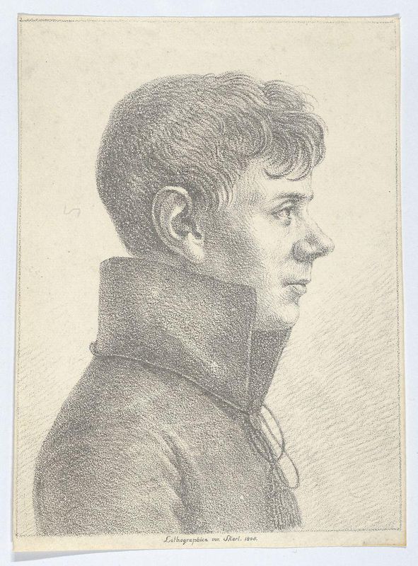 Portrait of a Young Man in Profile