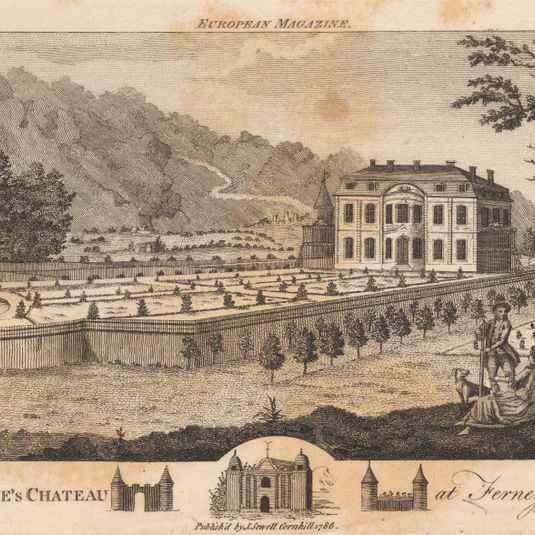 View of Voltaire's Chateau at Ferney, from the Garden