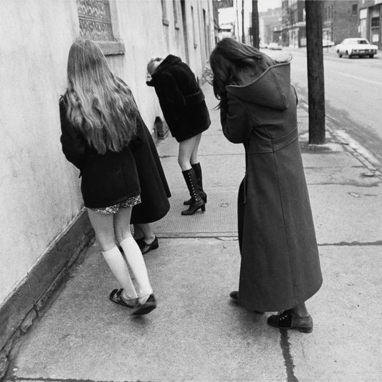Girls Hiding from Camera, from an untitled portfolio
