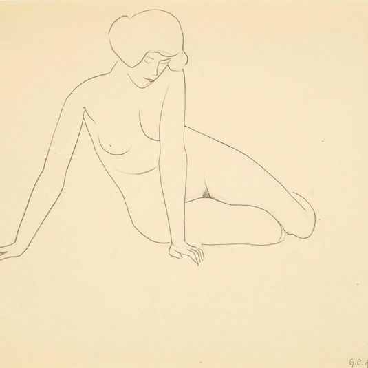 Untitled (seated female figure)