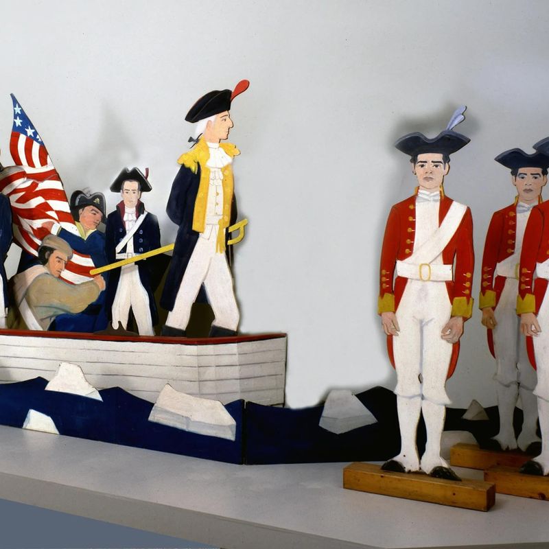 Washington Crossing the Delaware: American Revolutionary Soldier