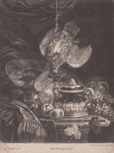 Banquet Piece with Lidded Cup and Poultry