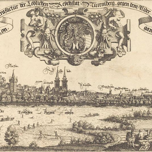 View of Nuremberg from the West [center section]