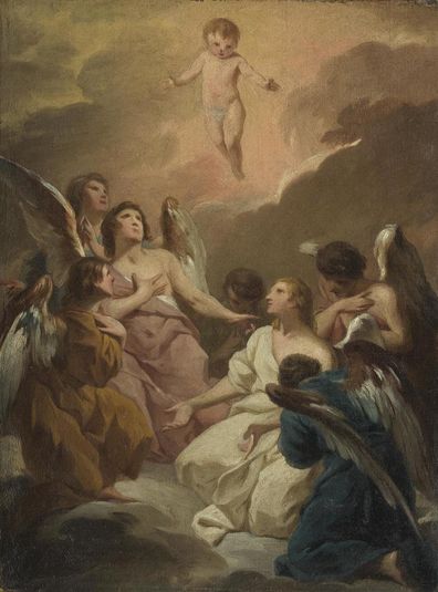 Seven Angels Adoring the Christ Child
