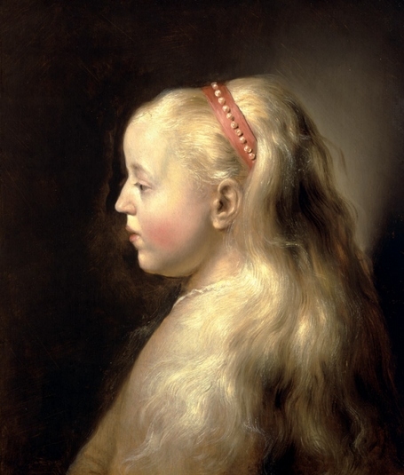 Head of a Young Girl in Profile