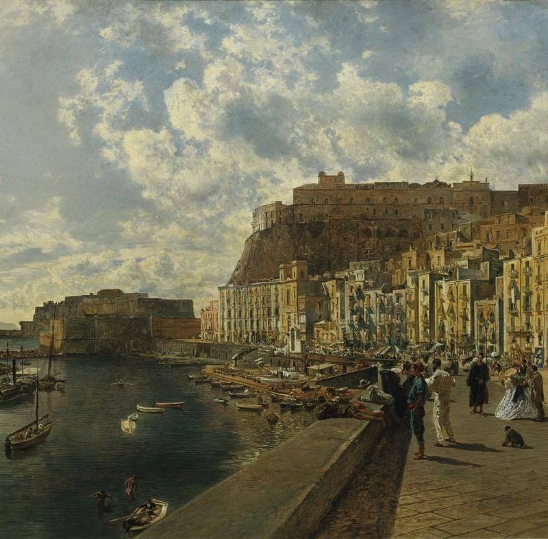On the Shore of Santa Lucia in Naples