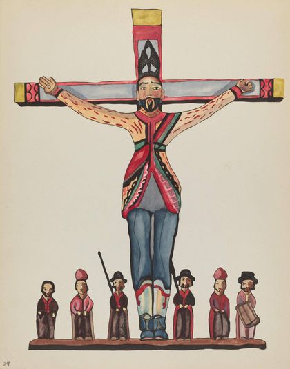 Plate 29: Saint Acacius: From Portfolio "Spanish Colonial Designs of New Mexico"