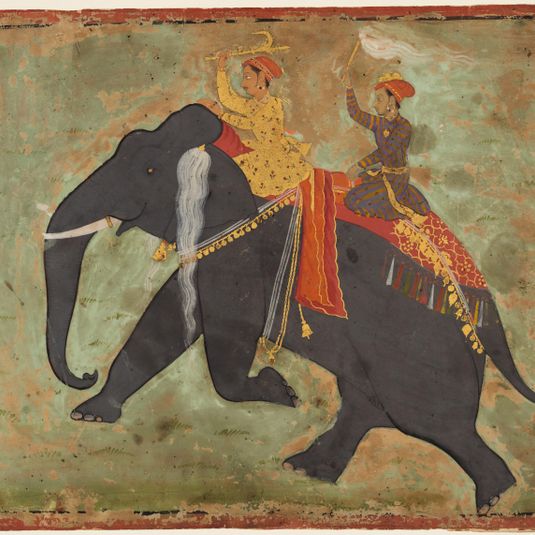 Prince Amar Singh (1672–1710) Drives His Own Elephant