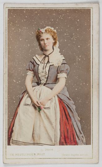 Portrait de Christine Nilsson (1843-1921), épouse Rouzaud, chanteuse d'opéra suédoise.