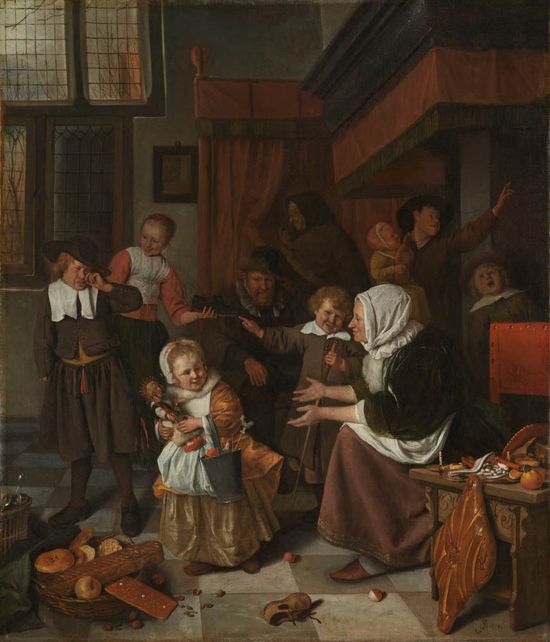 Jan Steen - The Feast of St Nicholas Smartify Editions
