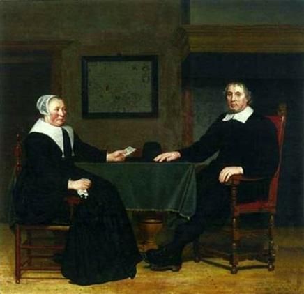 Portrait of Adriaen Corver and His Wife Rijckje Theulingh