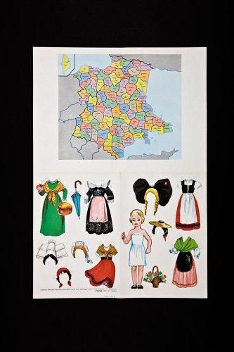 Paper Doll With Local French Outfits