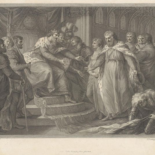 Edward, Prince of Wales, Presenting the Captive King John of France and His Sons to His Father Edward the third after the Battle of Poictiers