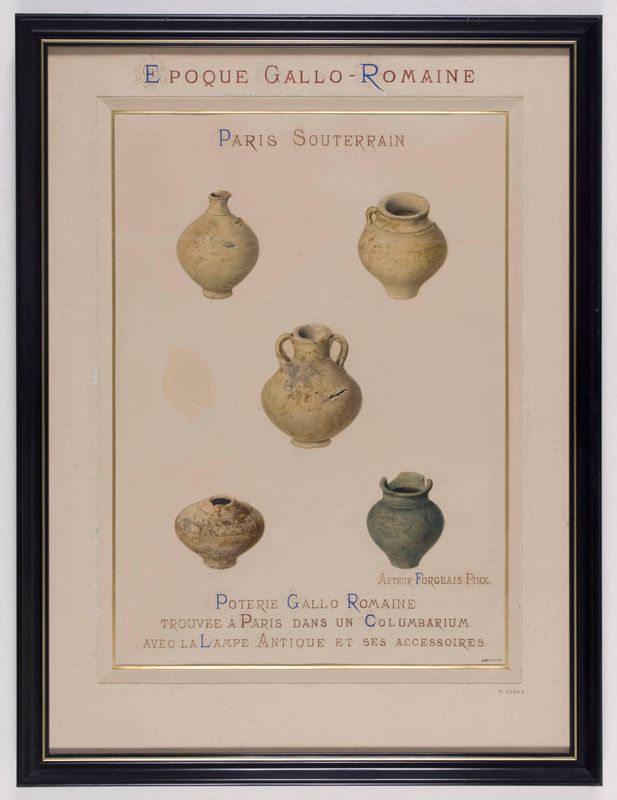 Poterie gallo-romaine trouvée à Paris dans un columbarium