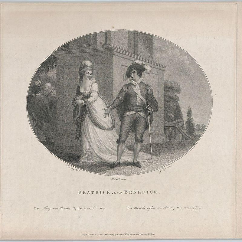 Beatrice and Benedick (Shakespeare, Much Ado About Nothing, Act 4, Scene 1)