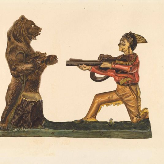 Toy Bank: Hunter Shooting Bear